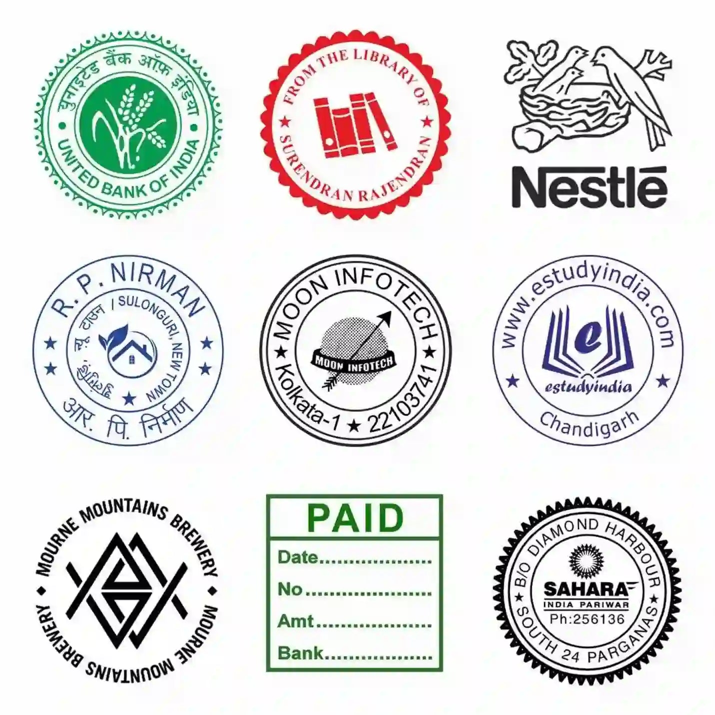 High-tech Made to Order Pre-Inked Round Stamp